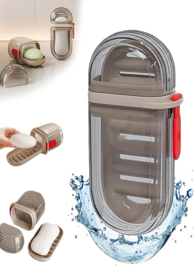 TAGPR Travel Portable Soap Holder Compact Durable Plastic Soap Dish for Home Outdoor Hiking Camping Travel Soap Box Case Ideal for Accessories (Design 1) - Image 1